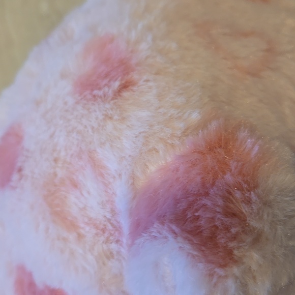 New Plush Piggy Bank with Hearts - Picture 6 of 8